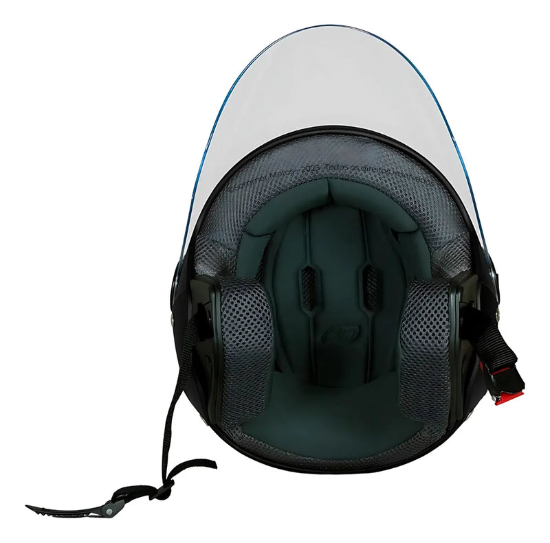 CAPACETE NEW LIBERTY THREE ELITE 56/56 (PRETO FOSCO)