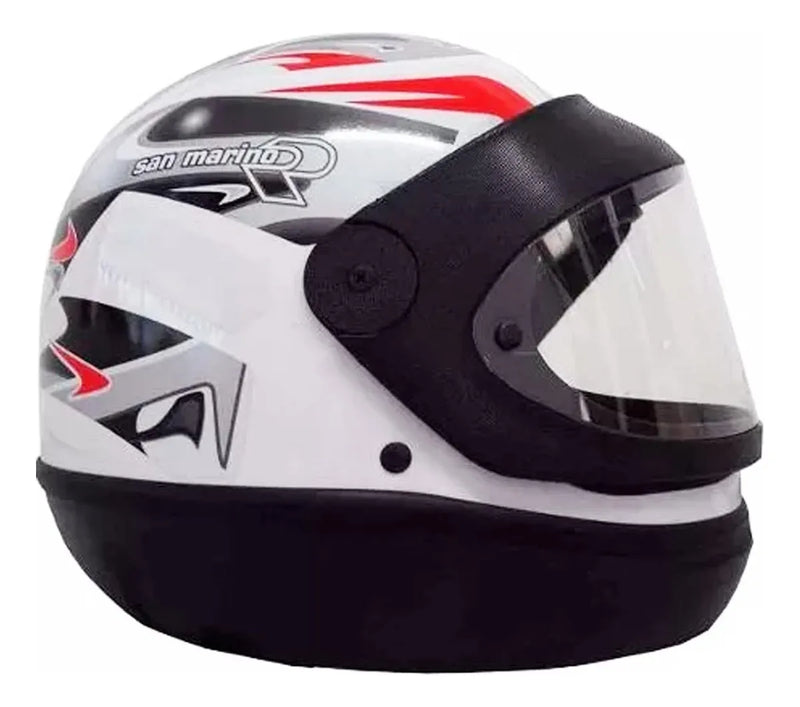CAPACETE SAN MARINO TAURUS 58/58 (BRANCO)